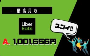 Uber Eats（ウーバーイーツ）の最高月収は、100万円越え!?